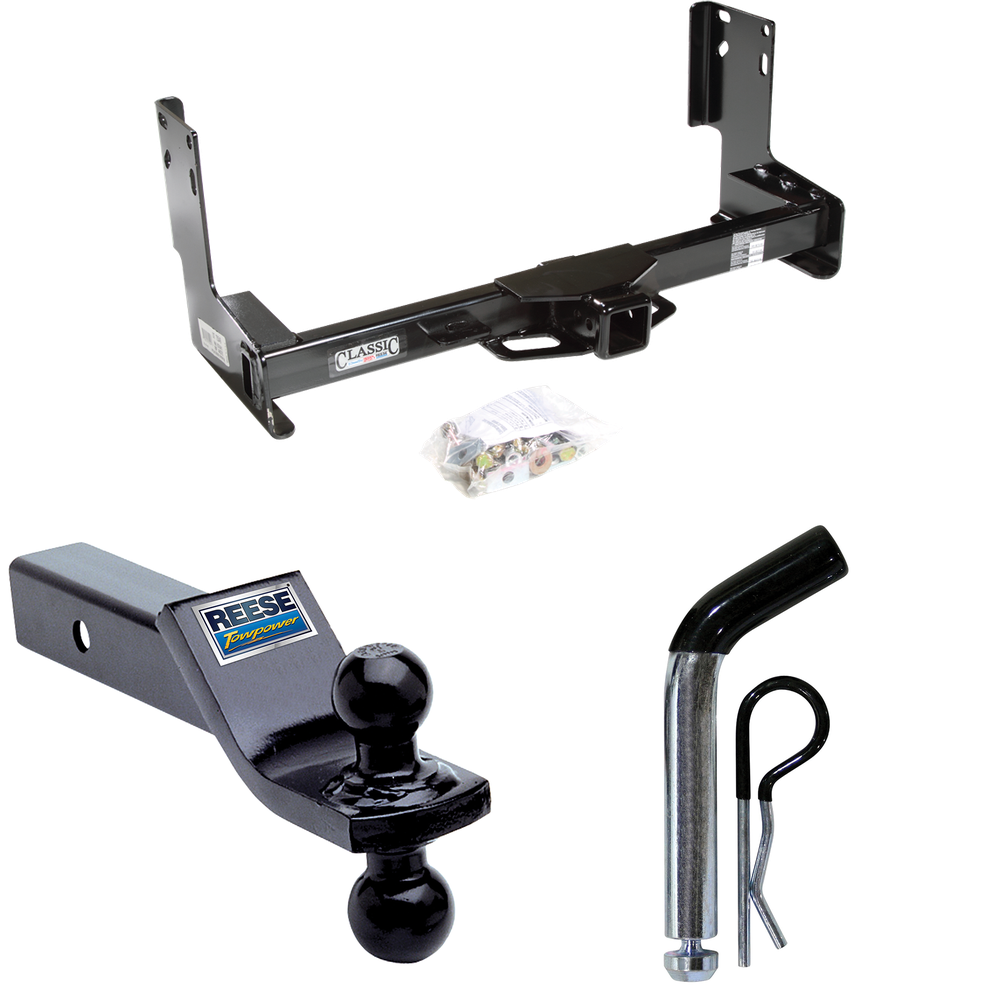 Fits 2007-2021 Freightliner Sprinter 3500 Trailer Hitch Tow PKG w/ Dual Ball Ball Mount 1-7/8" & 2" Trailer Balls + Pin/Clip (Excludes: w/Factory Step Bumper Models) By Draw-Tite