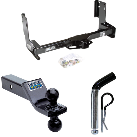 Fits 2007-2021 Freightliner Sprinter 3500 Trailer Hitch Tow PKG w/ Dual Ball Ball Mount 1-7/8" & 2" Trailer Balls + Pin/Clip (Excludes: w/Factory Step Bumper Models) By Draw-Tite