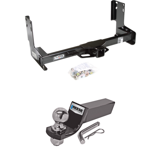 Fits 2010-2023 Mercedes-Benz Sprinter 2500 Trailer Hitch Tow PKG w/ Starter Kit Ball Mount w/ 2" Drop & 2" Ball (Excludes: w/Factory Step Bumper Models) By Draw-Tite