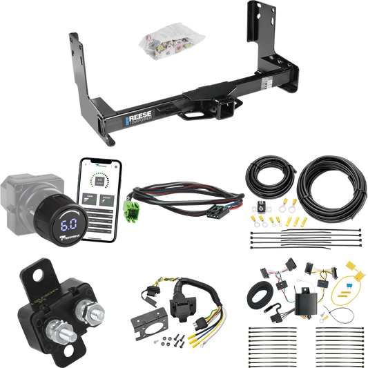 Fits 2010-2011 Mercedes-Benz Sprinter 2500 Trailer Hitch Tow PKG w/ Tekonsha Prodigy iD Bluetooth Wireless Brake Control + Plug & Play BC Adapter + 7-Way RV Wiring (Excludes: w/Factory Step Bumper Models) By Reese Towpower