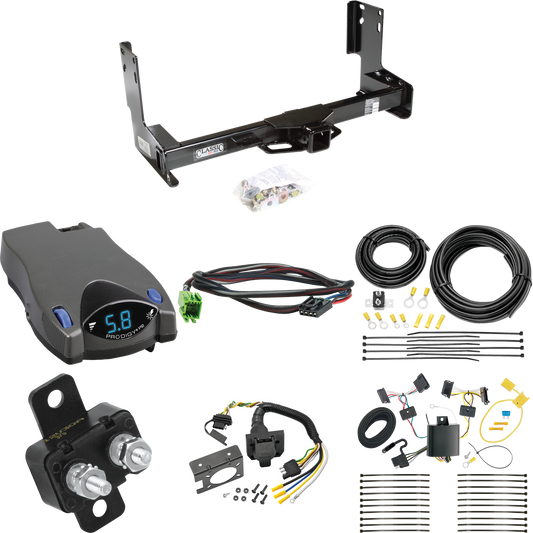 Fits 2007-2013 Freightliner Sprinter 2500 Trailer Hitch Tow PKG w/ Tekonsha Prodigy P2 Brake Control + Plug & Play BC Adapter + 7-Way RV Wiring (Excludes: w/Factory Step Bumper Models) By Draw-Tite