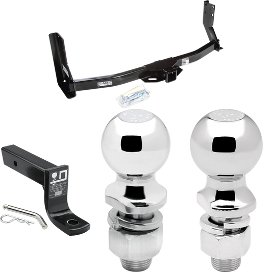 Fits 2003-2006 Freightliner Sprinter 3500 Trailer Hitch Tow PKG w/ Ball Mount w/ 4" Drop + 2" Ball + 2-5/16" Ball (For w/41" Wide Frames, Except 118" Wheelbase & Factory Metal Step Platform Models) By Draw-Tite