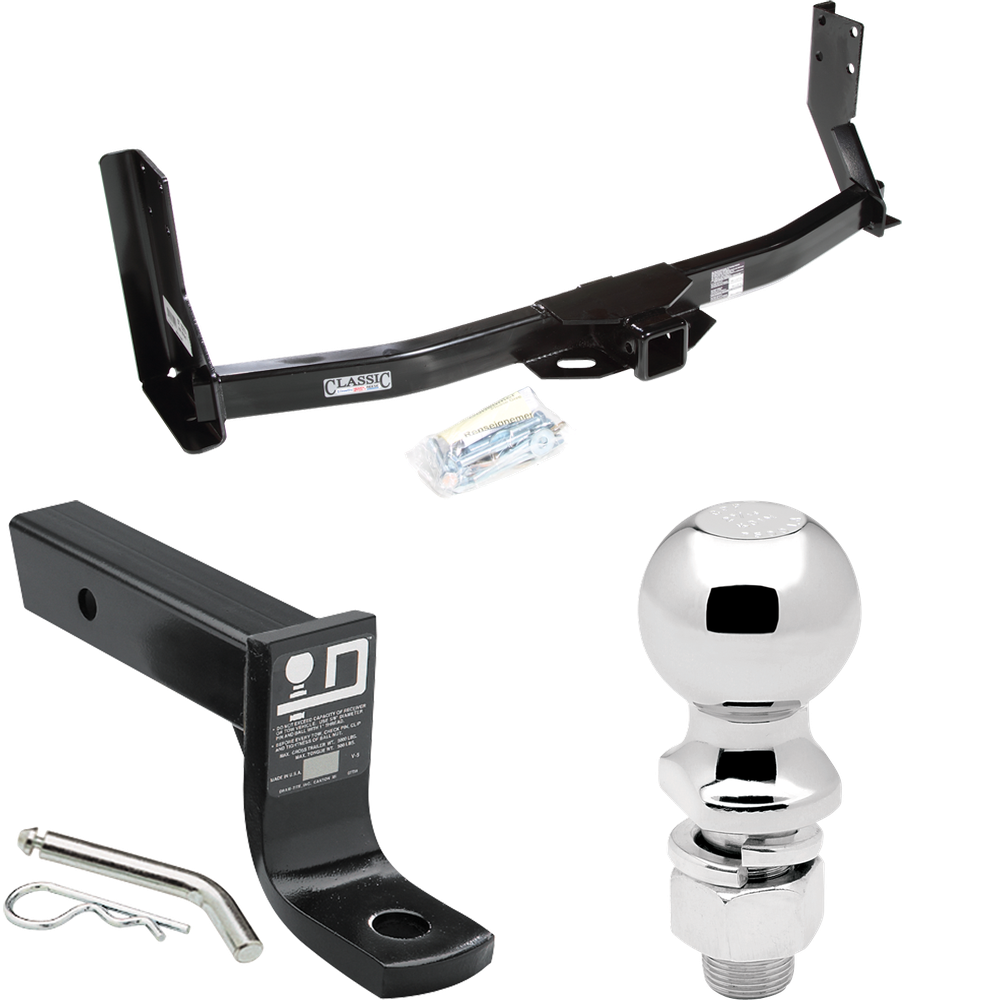 Fits 2003-2006 Freightliner Sprinter 2500 Trailer Hitch Tow PKG w/ Ball Mount w/ 4" Drop + 2-5/16" Ball (For w/41" Wide Frames, Except 118" Wheelbase & Factory Metal Step Platform Models) By Draw-Tite