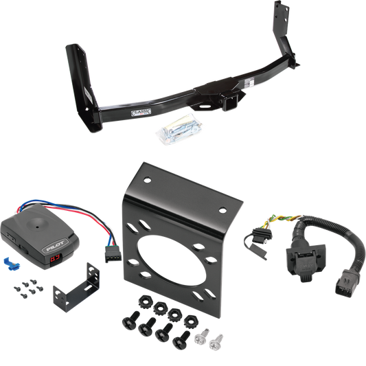 Fits 2003-2006 Freightliner Sprinter 2500 Trailer Hitch Tow PKG w/ Pro Series Pilot Brake Control + 7-Way RV Wiring (For w/41" Wide Frames, Except 118" Wheelbase & Factory Metal Step Platform Models) By Draw-Tite