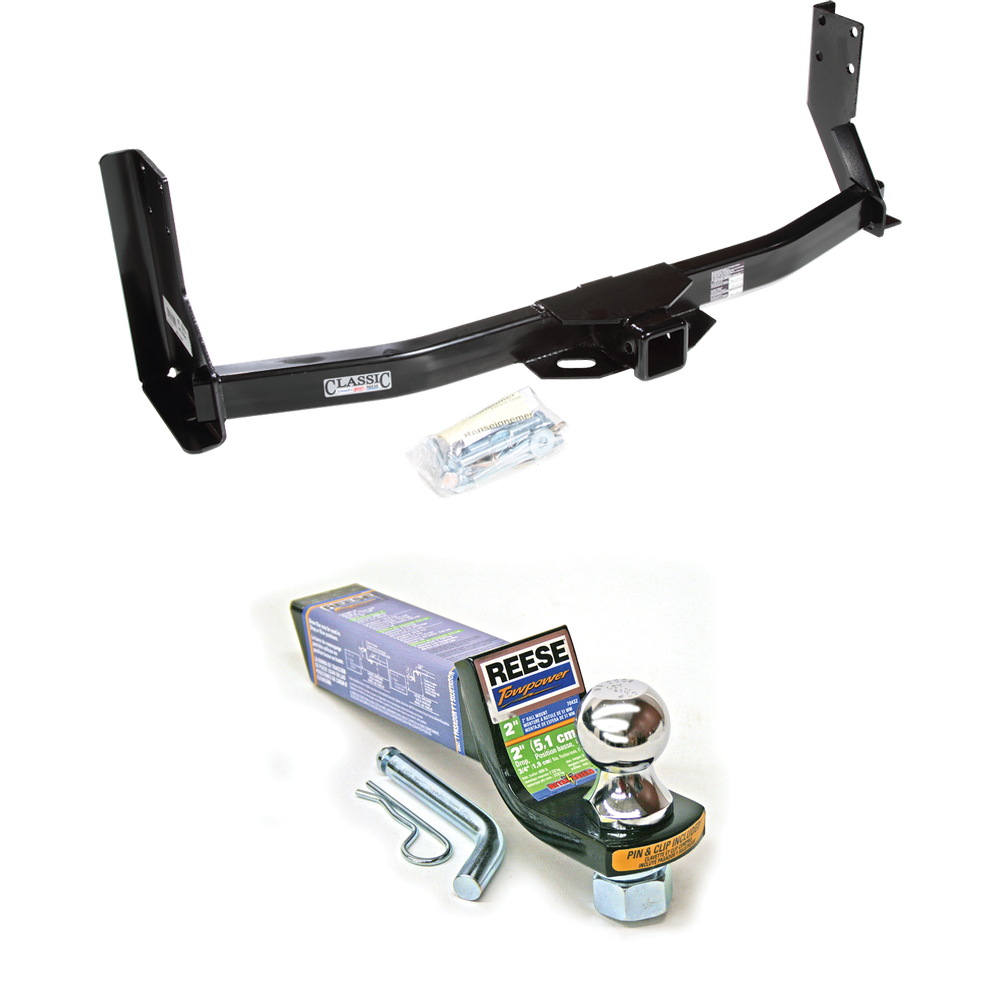 Fits 2003-2006 Dodge Sprinter 2500 Trailer Hitch Tow PKG w/ Starter Kit Ball Mount w/ 2" Drop & 1-7/8" Ball (For w/41" Wide Frames, Except 118" Wheelbase & Factory Metal Step Platform Models) By Draw-Tite