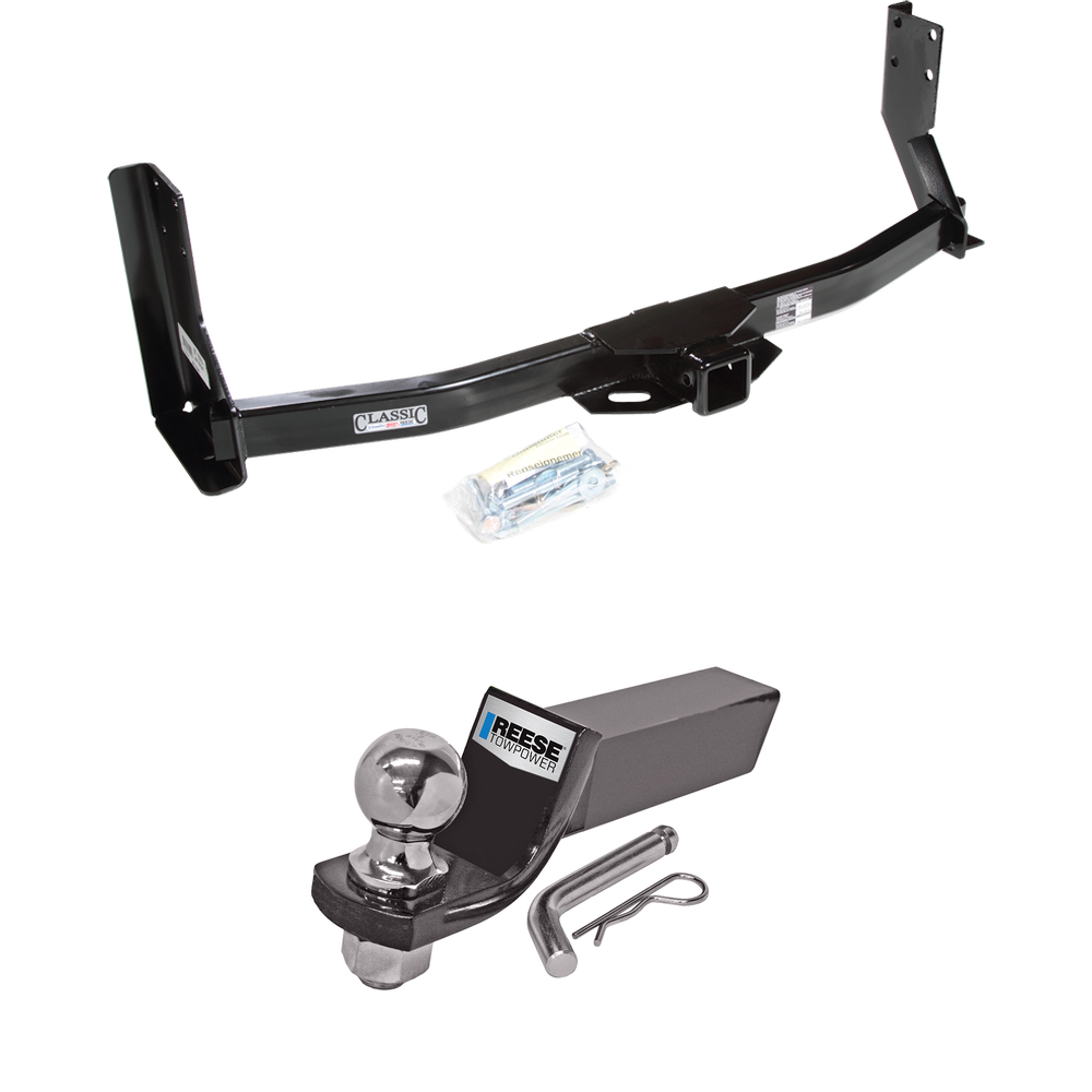 Fits 2003-2006 Dodge Sprinter 2500 Trailer Hitch Tow PKG w/ Starter Kit Ball Mount w/ 2" Drop & 2" Ball (For w/41" Wide Frames, Except 118" Wheelbase & Factory Metal Step Platform Models) By Draw-Tite