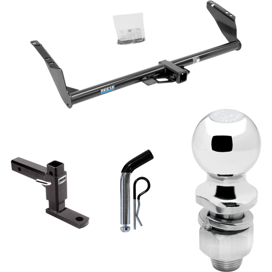 Fits 2004-2014 Toyota Sienna Trailer Hitch Tow PKG w/ Adjustable Drop Rise Ball Mount + Pin/Clip + 2" Ball By Reese Towpower