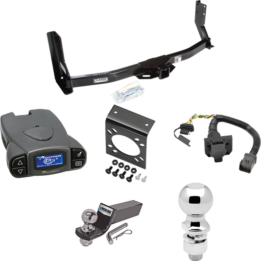 Fits 2003-2006 Dodge Sprinter 2500 Trailer Hitch Tow PKG w/ Tekonsha Prodigy P3 Brake Control + 7-Way RV Wiring + 2" & 2-5/16" Ball & Drop Mount (For w/41" Wide Frames, Except 118" Wheelbase & Factory Metal Step Platform Models) By Draw-Tite