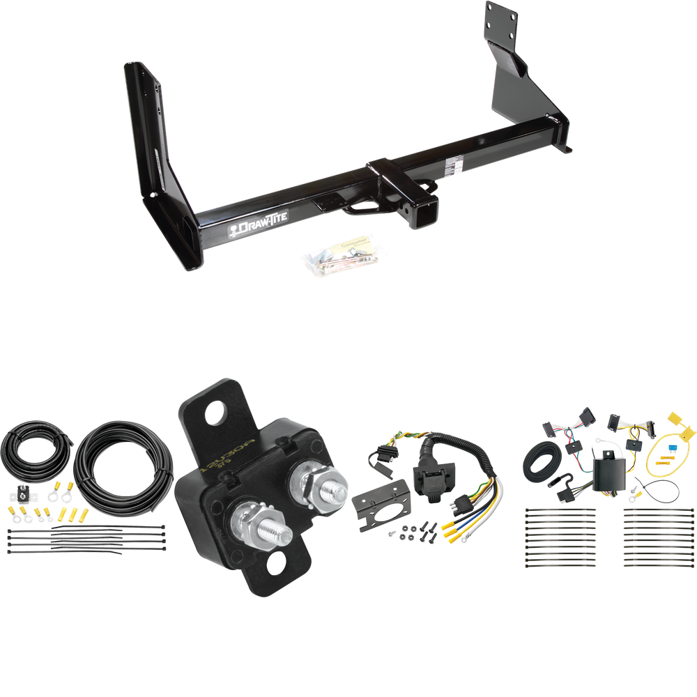 Fits 2007-2009 Dodge Sprinter 2500 Trailer Hitch Tow PKG w/ 7-Way RV Wiring (For w/Factory Step Bumper Excluding Models w/30-3/8” Frame Width Models) By Draw-Tite