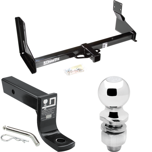 Fits 2007-2018 Mercedes-Benz Sprinter Trailer Hitch Tow PKG w/ Ball Mount w/ 4" Drop + 2" Ball (For w/Factory Step Bumper Excluding Models w/30-3/8” Frame Width Models) By Draw-Tite