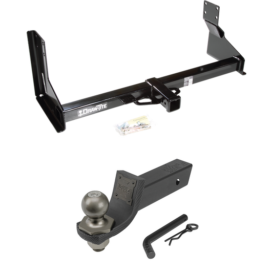 Fits 2007-2013 Freightliner Sprinter 3500 Trailer Hitch Tow PKG + Interlock Tactical Starter Kit w/ 2" Drop & 2" Ball (For w/Factory Step Bumper Excluding Models w/30-3/8” Frame Width Models) By Draw-Tite