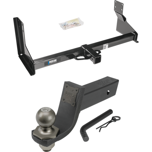 Fits 2007-2009 Dodge Sprinter 2500 Trailer Hitch Tow PKG + Interlock Tactical Starter Kit w/ 3-1/4" Drop & 2" Ball (For w/Factory Step Bumper Excluding Models w/30-3/8” Frame Width Models) By Reese Towpower