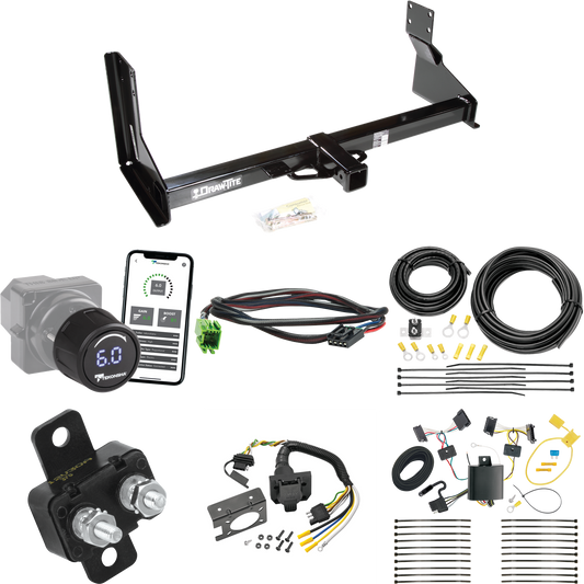 Fits 2010-2013 Mercedes-Benz Sprinter 2500 Trailer Hitch Tow PKG w/ Tekonsha Prodigy iD Bluetooth Wireless Brake Control + Plug & Play BC Adapter + 7-Way RV Wiring (For w/Factory Step Bumper Excluding Models w/30-3/8” Frame Width Models) By Draw-Tite