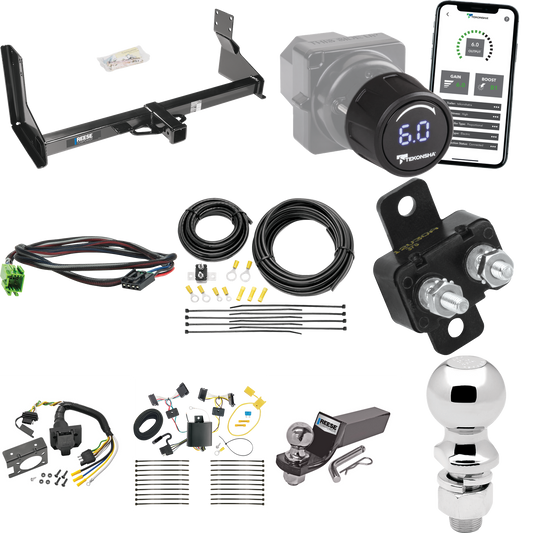 Fits 2007-2013 Freightliner Sprinter 2500 Trailer Hitch Tow PKG w/ Tekonsha Prodigy iD Bluetooth Wireless Brake Control + Plug & Play BC Adapter + 7-Way RV Wiring + 2" & 2-5/16" Ball & Drop Mount (For w/Factory Step Bumper Excluding Models w/30-3/8”