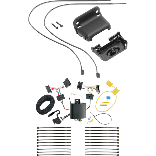 Tekonsha se adapta a Dodge Sprinter 2500 2007-2009, arnés de cableado de remolque de 4 extremos planos + soporte de cableado