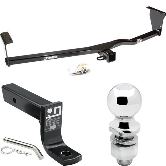 Fits 2011-2013 KIA Sorento Trailer Hitch Tow PKG w/ Ball Mount w/ 4" Drop + 2" Ball (For Base, w/I4 Engine Models) By Draw-Tite