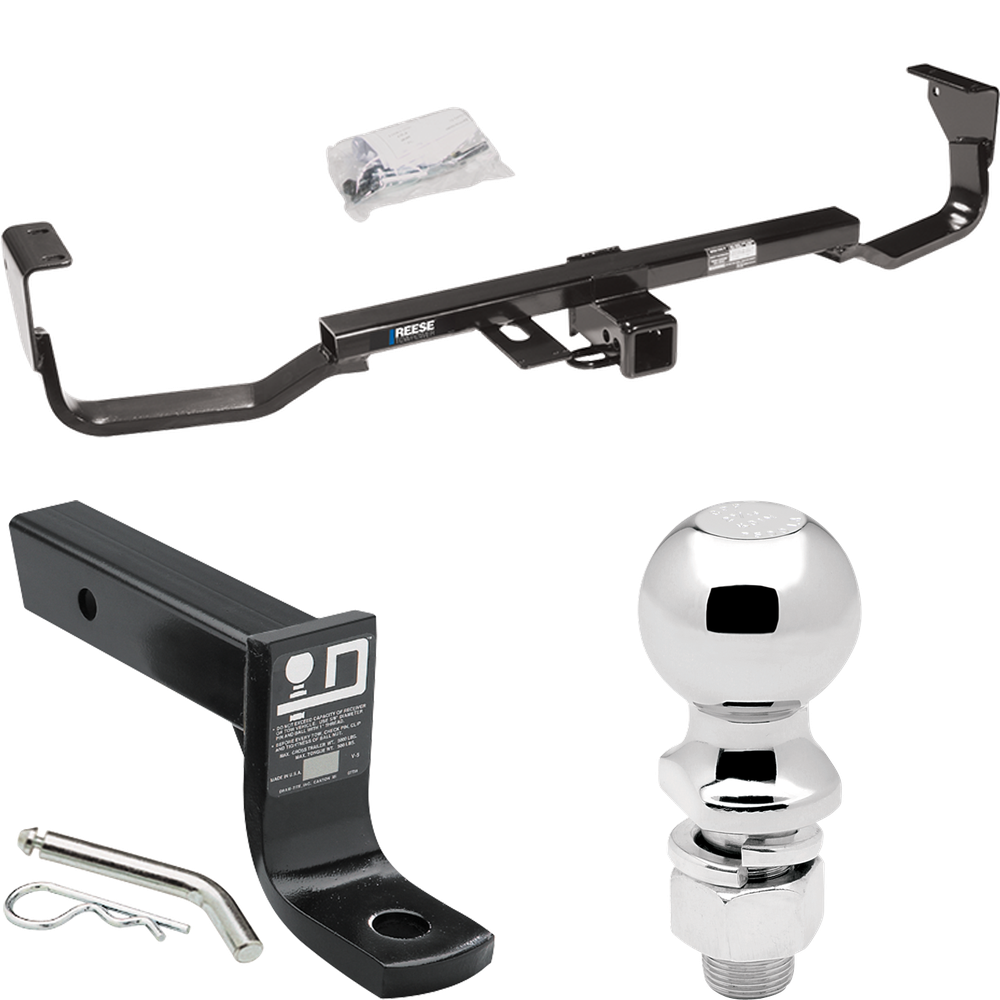 Fits 2007-2009 Hyundai Santa Fe Trailer Hitch Tow PKG w/ Ball Mount w/ 4" Drop + 2-5/16" Ball By Reese Towpower