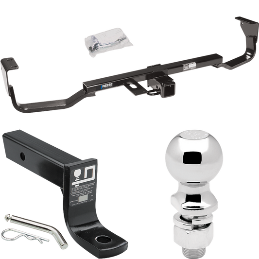 Fits 2007-2009 Hyundai Santa Fe Trailer Hitch Tow PKG w/ Ball Mount w/ 4" Drop + 2-5/16" Ball By Reese Towpower