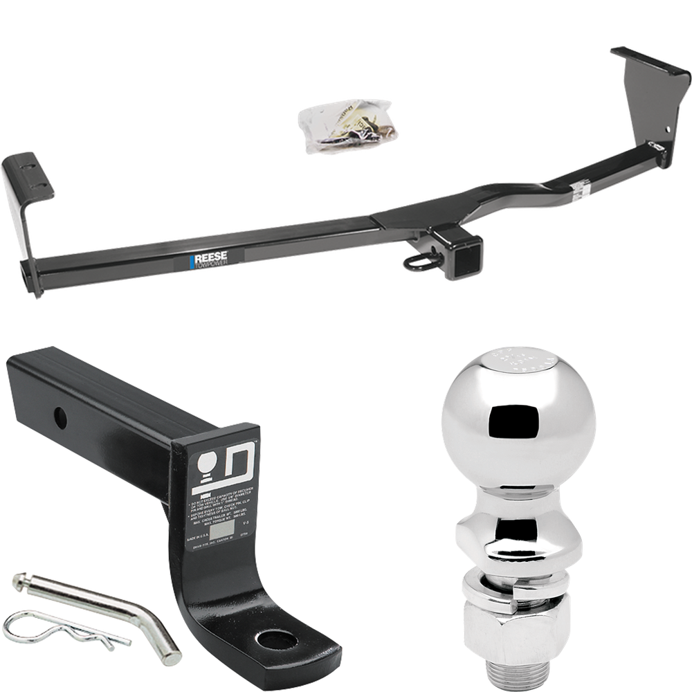 Fits 2010-2012 Hyundai Santa Fe Trailer Hitch Tow PKG w/ Ball Mount w/ 4" Drop + 2-5/16" Ball By Reese Towpower