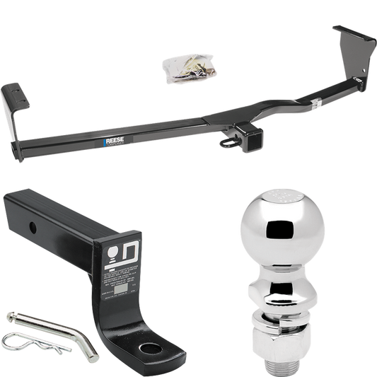 Fits 2010-2012 Hyundai Santa Fe Trailer Hitch Tow PKG w/ Ball Mount w/ 4" Drop + 2-5/16" Ball By Reese Towpower