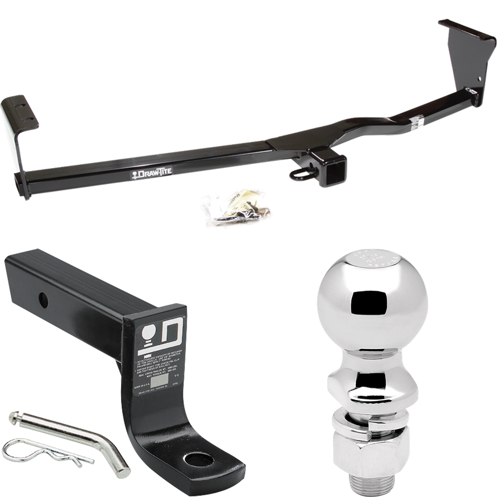 Fits 2011-2013 KIA Sorento Trailer Hitch Tow PKG w/ Ball Mount w/ 4" Drop + 2-5/16" Ball (For SX, w/V6 Engine Models) By Draw-Tite