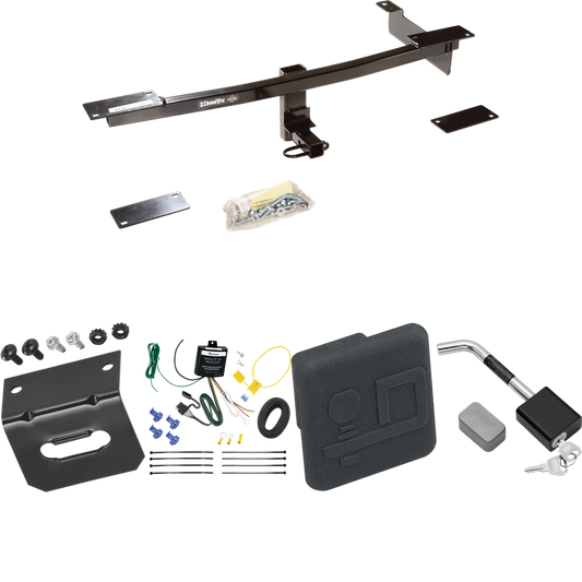 Se adapta al paquete de remolque con enganche para remolque FIAT 500 2012-2019 con arnés de cableado plano de 4 + cubierta de enganche + bloqueo de enganche (excluye: modelos Abarth) de Draw-Tite