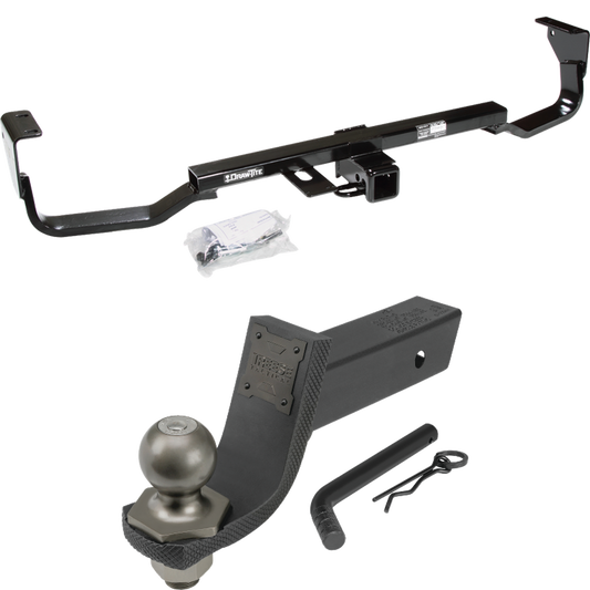 Fits 2007-2009 Hyundai Santa Fe Trailer Hitch Tow PKG + Interlock Tactical Starter Kit w/ 3-1/4" Drop & 2" Ball By Draw-Tite