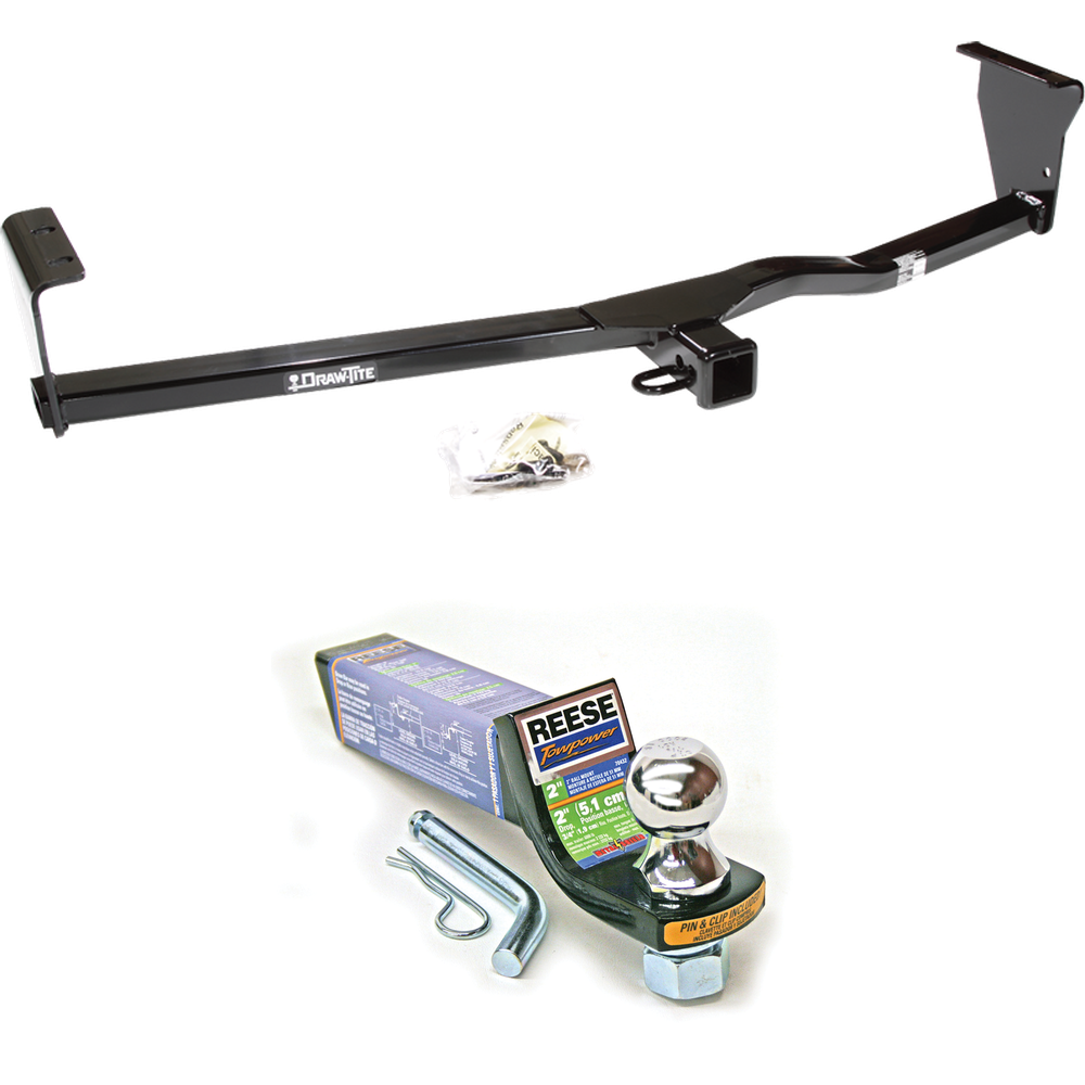 Fits 2011-2013 KIA Sorento Trailer Hitch Tow PKG w/ Starter Kit Ball Mount w/ 2" Drop & 1-7/8" Ball (For LX, w/V6 Engine Models) By Draw-Tite