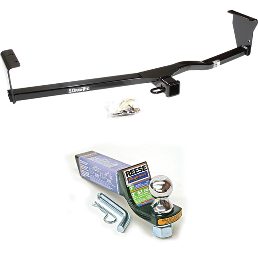 Fits 2011-2013 KIA Sorento Trailer Hitch Tow PKG w/ Starter Kit Ball Mount w/ 2" Drop & 1-7/8" Ball (For LX, w/V6 Engine Models) By Draw-Tite