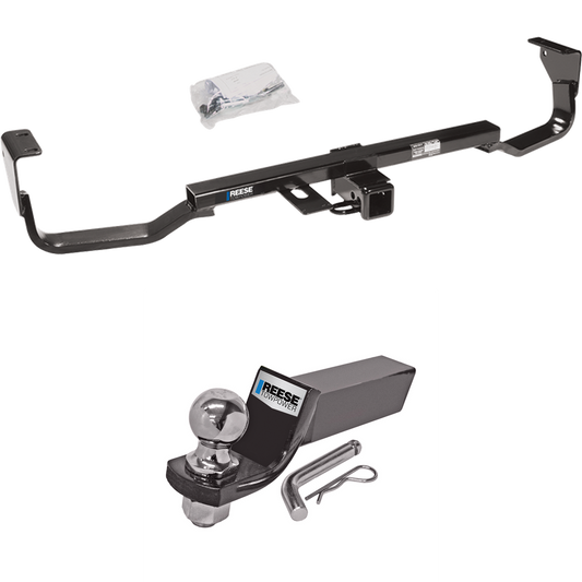 Fits 2007-2009 Hyundai Santa Fe Trailer Hitch Tow PKG w/ Starter Kit Ball Mount w/ 2" Drop & 2" Ball By Reese Towpower