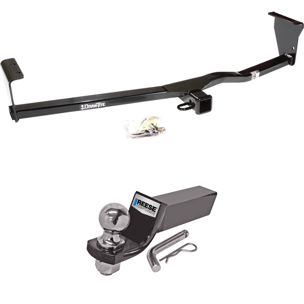 Fits 2011-2013 KIA Sorento Trailer Hitch Tow PKG w/ Starter Kit Ball Mount w/ 2" Drop & 2" Ball (For EX, w/I4 Engine Models) By Draw-Tite