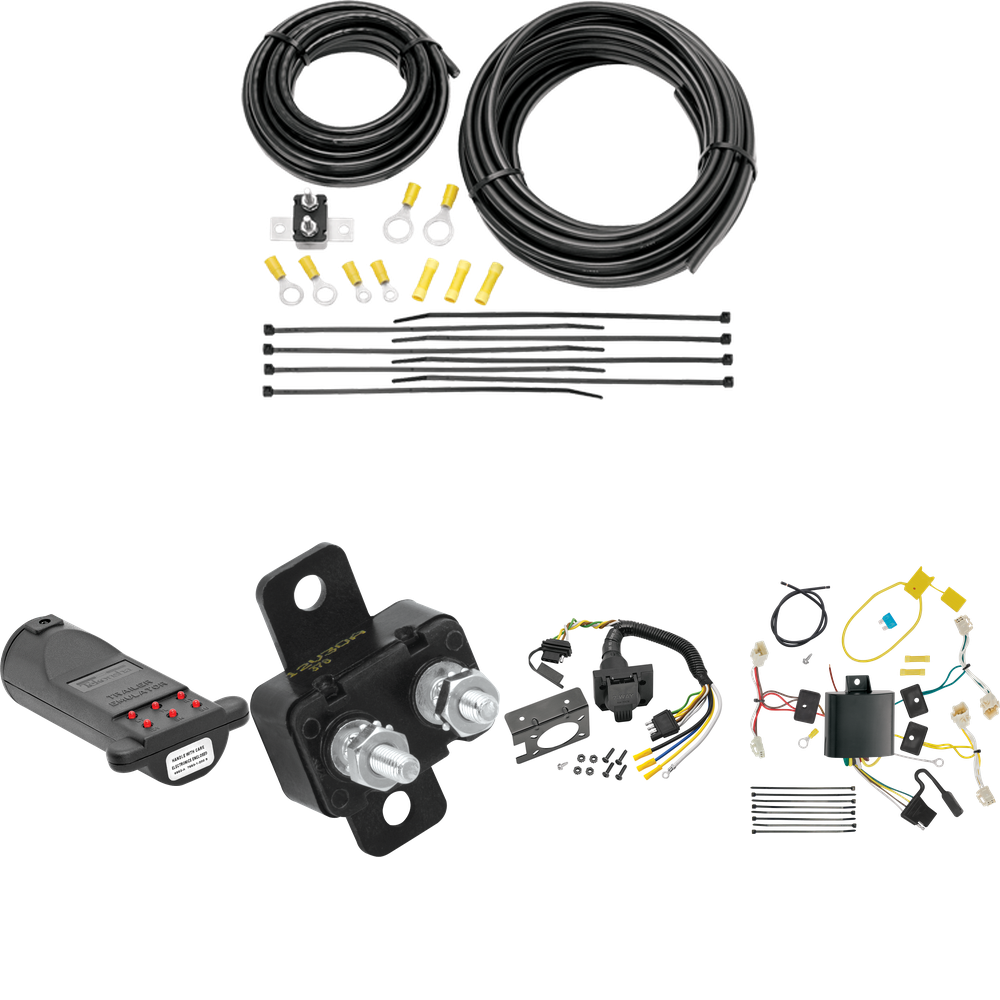 Fits 2015-2020 Toyota Sienna 7-Way RV Wiring + 7-Way Tester and Trailer Emulator (Excludes: SE Models) By Tekonsha