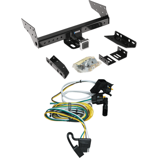 Fits 2000-2003 Ford Ranger Trailer Hitch Tow PKG w/ 4-Flat Wiring Harness (Excludes: Flareside or w/Rear Fascia Models) By Reese Towpower