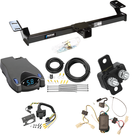 Fits 2001-2005 Toyota RAV4 Trailer Hitch Tow PKG w/ Tekonsha Prodigy P2 Brake Control + 7-Way RV Wiring By Reese Towpower