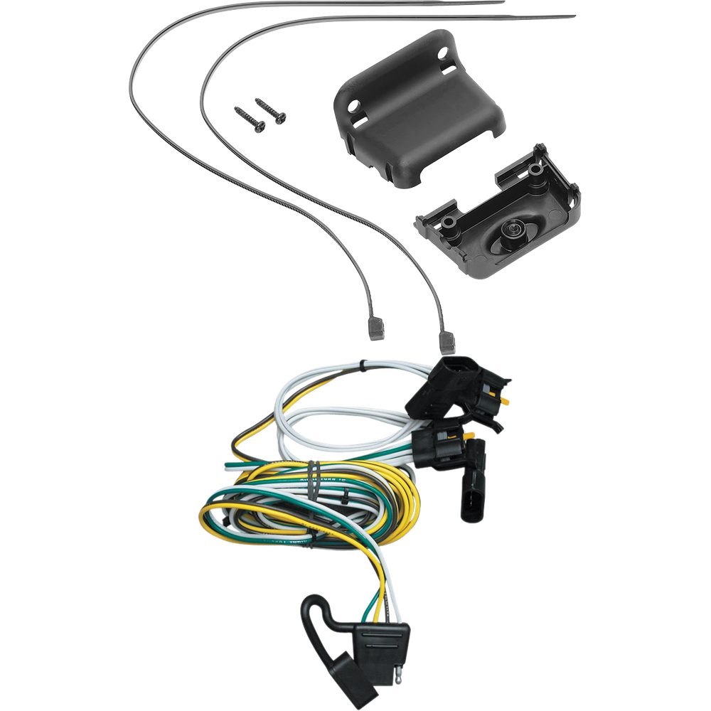 Fits 2002-2003 Mercury Mountaineer 4-Flat Vehicle End Trailer Wiring Harness + Wiring Bracket By Tekonsha