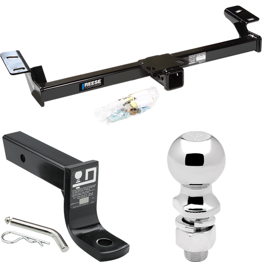 Fits 1996-2005 Toyota RAV4 Trailer Hitch Tow PKG w/ Ball Mount w/ 4" Drop + 2-5/16" Ball By Reese Towpower