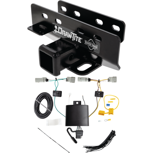 Se adapta al paquete de remolque con enganche para remolque Ford Bronco 2021-2023 con arnés de cableado plano de 4 (excluye: con luces traseras LED o con modelos de enganche OEM) de Draw-Tite