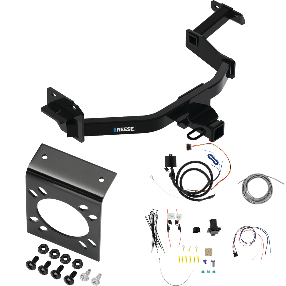 Se adapta al paquete de remolque de enganche de remolque Hyundai Santa Fe 2021-2023 con cableado RV de 7 vías de Reese Towpower