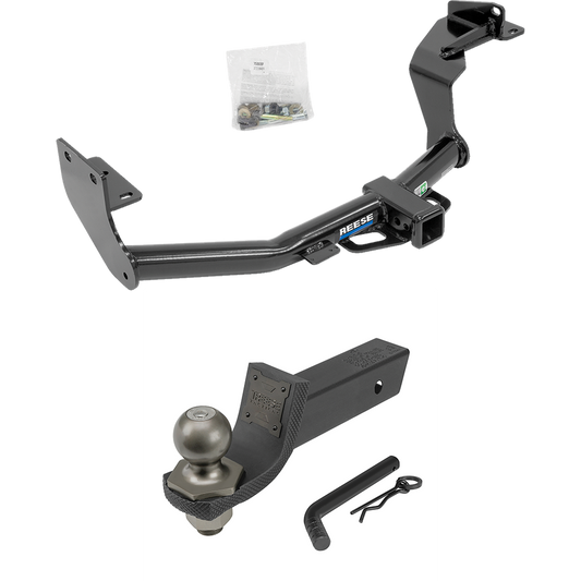 Fits 2016-2020 KIA Sorento Trailer Hitch Tow PKG + Interlock Tactical Starter Kit w/ 2" Drop & 2" Ball (For w/I4 Engine Models) By Reese Towpower