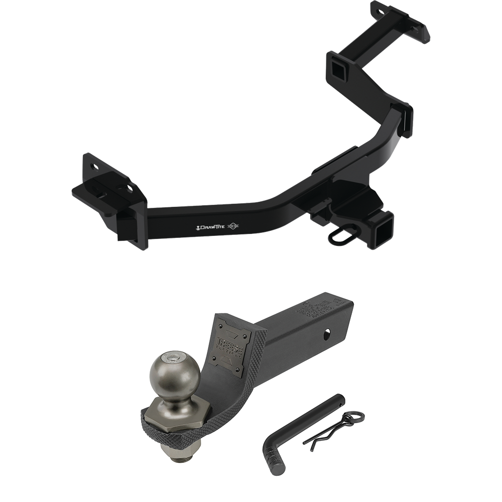 Fits 2021-2022 KIA Sorento Trailer Hitch Tow PKG + Interlock Tactical Starter Kit w/ 2" Drop & 2" Ball By Draw-Tite