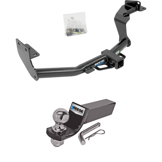 Fits 2016-2020 KIA Sorento Trailer Hitch Tow PKG w/ Starter Kit Ball Mount w/ 2" Drop & 2" Ball (For w/V6 Engine Models) By Reese Towpower