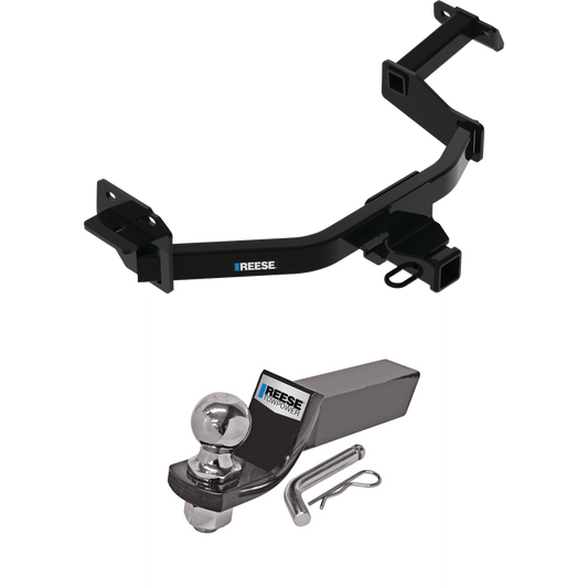 Fits 2021-2023 KIA Sorento Trailer Hitch Tow PKG w/ Starter Kit Ball Mount w/ 2" Drop & 2" Ball By Reese Towpower