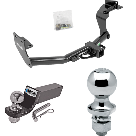 Fits 2016-2020 KIA Sorento Trailer Hitch Tow PKG w/ Starter Kit Ball Mount w/ 2" Drop & 2" Ball + 1-7/8" Ball (For w/V6 Engine Models) By Draw-Tite