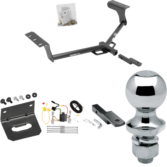 Se adapta al paquete de enganche de remolque Toyota RAV4 2006-2012 con arnés de cableado de 4 planos + barra de tracción + bola de 1-7/8" + soporte de cableado de Draw-Tite