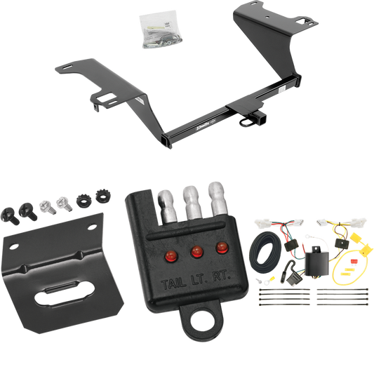 Se adapta al paquete de enganche de remolque Hyundai Sonata 2011-2014 con arnés de cableado plano de 4 + soporte + probador (excluye: modelos híbridos) de Draw-Tite