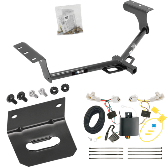 Fits 2013-2018 Toyota RAV4 Trailer Hitch Tow PKG w/ 4-Flat Wiring Harness + Bracket By Reese Towpower