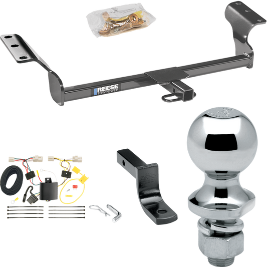 Fits 2009-2010 Pontiac Vibe Trailer Hitch Tow PKG w/ 4-Flat Wiring Harness + Draw-Bar + 1-7/8" Ball (Excludes: GT Models) By Reese Towpower