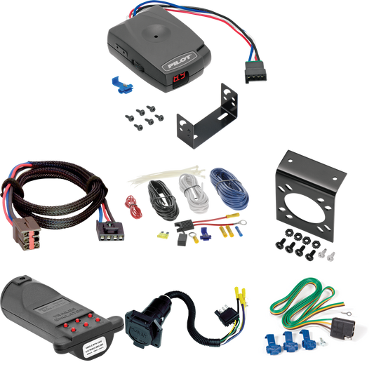 Fits 2003-2007 Ford E-250 Econoline 7-Way RV Wiring + Pro Series Pilot Brake Control + Plug & Play BC Adapter + 7-Way Tester and Trailer Emulator By Reese Towpower