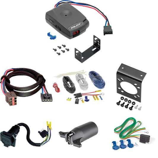 Fits 2005-2005 Lincoln Aviator 7-Way RV Wiring + Pro Series Pilot Brake Control + Plug & Play BC Adapter + 7-Way to 4-Way Adapter By Reese Towpower