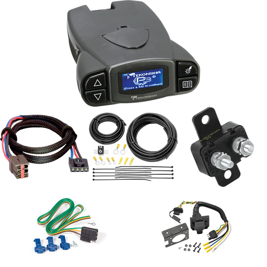 Fits 2012-2019 Land Rover Range Rover Evoque 7-Way RV Wiring + Tekonsha Prodigy P3 Brake Control + Plug & Play BC Adapter By Reese Towpower